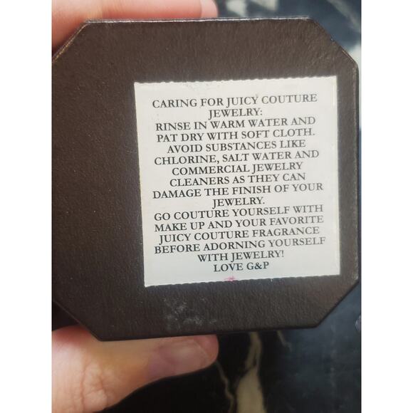 NEW IN BOX Juicy Couture Pave Heart Studs Pink Crystal Gold VINTAGE Y2K Jewelry - Picture 4 of 13